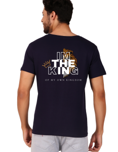 king half sleeve men round neck t-shirt