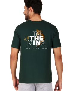 king half sleeve men round neck t-shirt