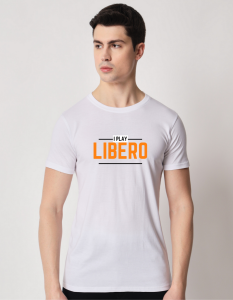 Libero half sleeve men round neck t-shirt