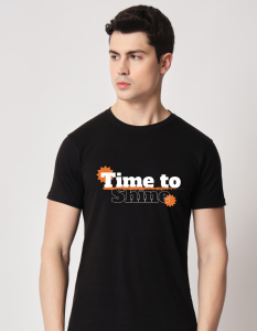Time To shine half sleeve men round neck t-shirt