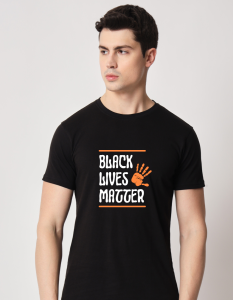 Black lives Matter half sleeve men round neck t-shirt
