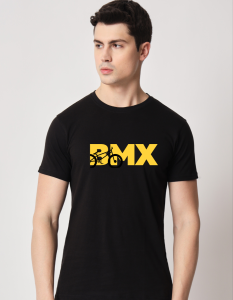 Bmx half sleeve men round neck t-shirt