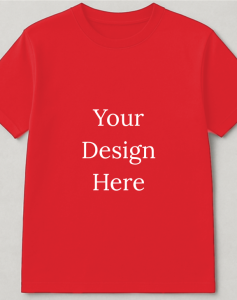 Red Round Nack  half sleeve men round neck t-shirt
