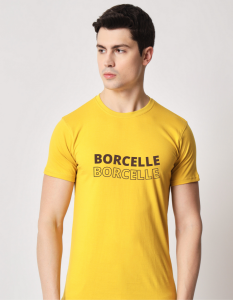 Borcelle half sleeve men round neck t-shirt