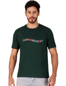 impowerment half sleeve men round neck t-shirt
