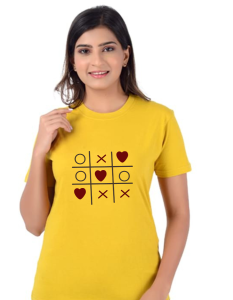 Women’s Love Round Neck Half Sleeve T-Shirt