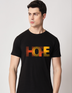 Hope half sleeve men round neck t-shirt