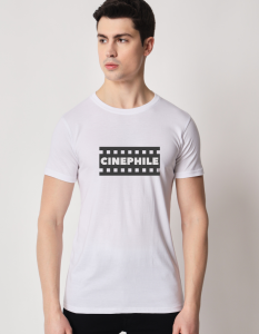 Cinephile half sleeve men round neck t-shirt