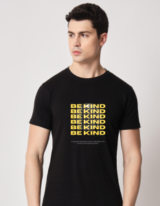 Be Kind half sleeve men round neck t-shirt