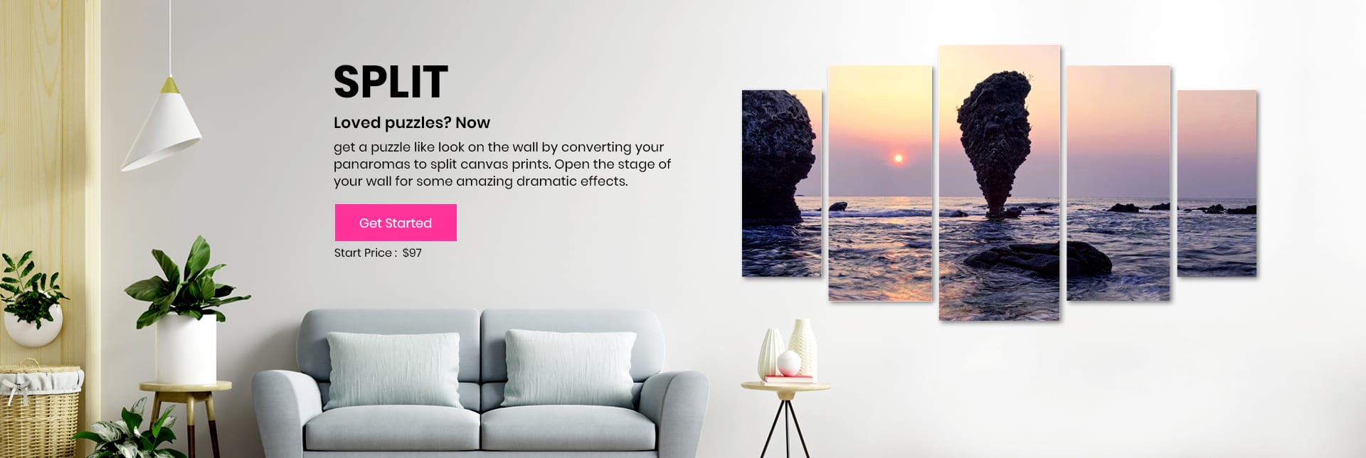 split canvas banner