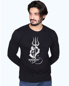 mahakal full sleeve men round neck t-shirt