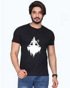 shiva half sleeve men round neck t-shirt