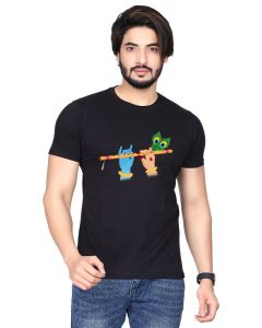 krishna half sleeve men round neck t-shirt