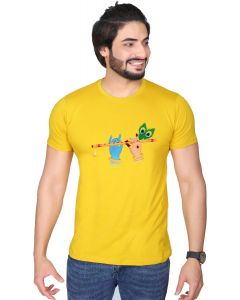 krishna half sleeve men round neck t-shirt
