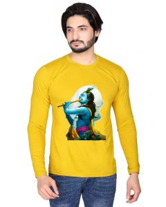 krishna full sleeve men round neck t-shirt