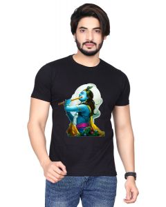 krishna half sleeve men round neck t-shirt