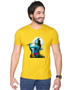 krishna half sleeve men round neck t-shirt