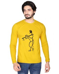 krishna full sleeve men round neck t-shirt