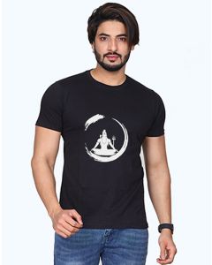 shiva half sleeve men round neck t-shirt