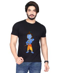 krishna half sleeve men round neck t-shirt