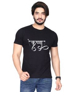 krishna half sleeve men round neck t-shirt