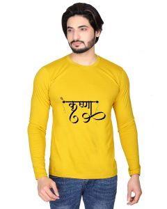 krishna full sleeve men round neck t-shirt