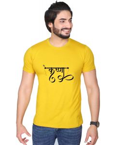 krishna half sleeve men round neck t-shirt