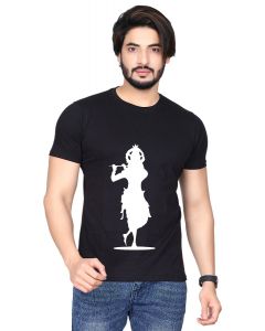 krishna half sleeve men round neck t-shirt