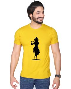 krishna half sleeve men round neck t-shirt