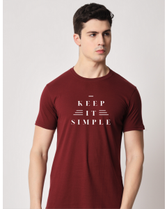 Keep It Simple half sleeve men round neck t-shirt