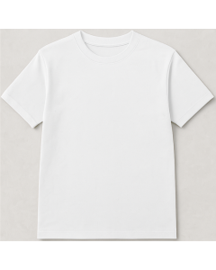 White Round nack  half sleeve men round neck t-shirt