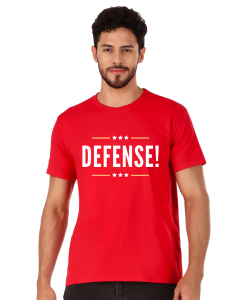 defence half sleeve men round neck t-shirt