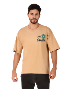 dreams half sleeve men round neck t-shirt