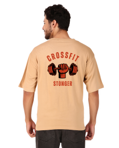 gym half sleeve men round neck t-shirt