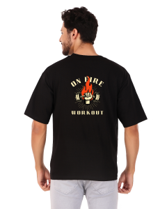 gym half sleeve men round neck t-shirt