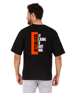 quotes half sleeve men round neck t-shirt