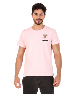 tea half sleeve men round neck t-shirt