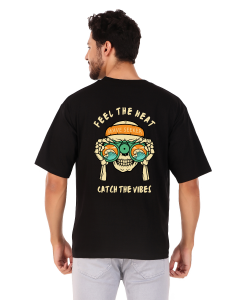 vibes half sleeve men round neck t-shirt