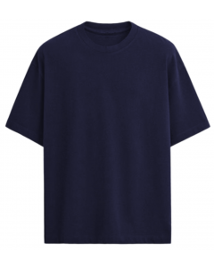 Navy Blue Oversize  half sleeve men round neck t-shirt