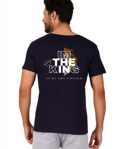 king half sleeve men round neck t-shirt