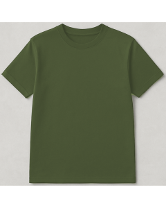Olivegreen Round Nack  half sleeve men round neck t-shirt