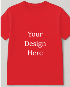 Red Round Nack  half sleeve men round neck t-shirt