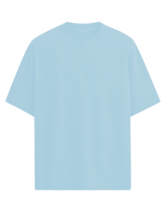 Sky Blue Oversize  half sleeve men round neck t-shirt