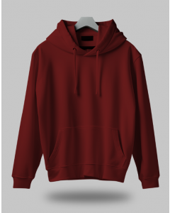 Men Maroon Hoodie
