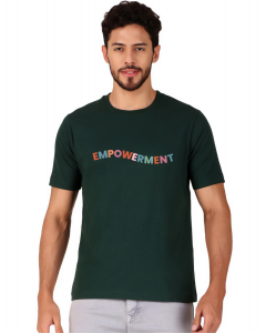 impowerment half sleeve men round neck t-shirt