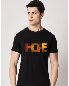Hope half sleeve men round neck t-shirt