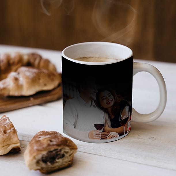 Personalised Heat Change Magic Mug Any Message And Photo Printed